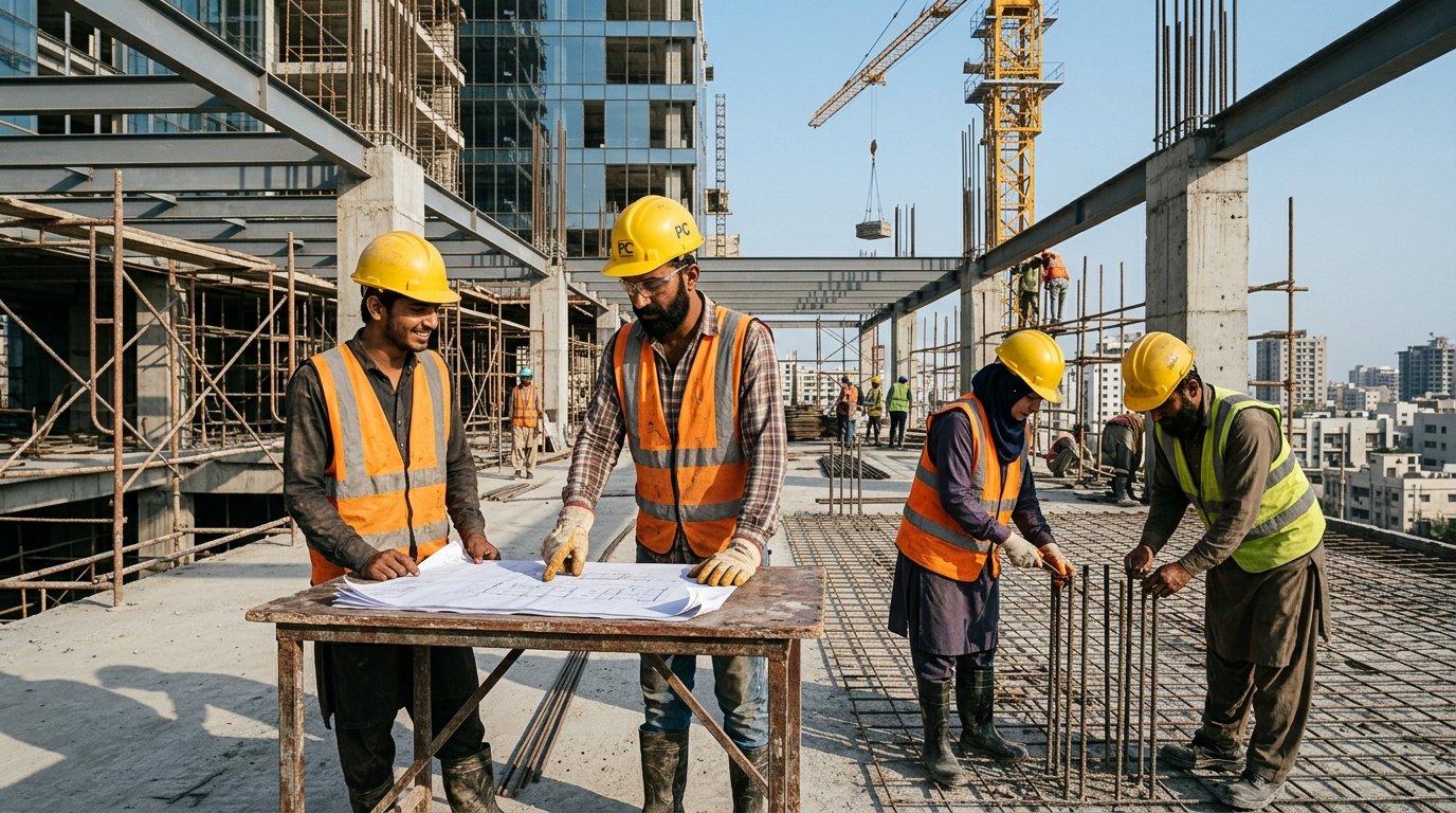 Pakistani construction workers available for overseas employment
